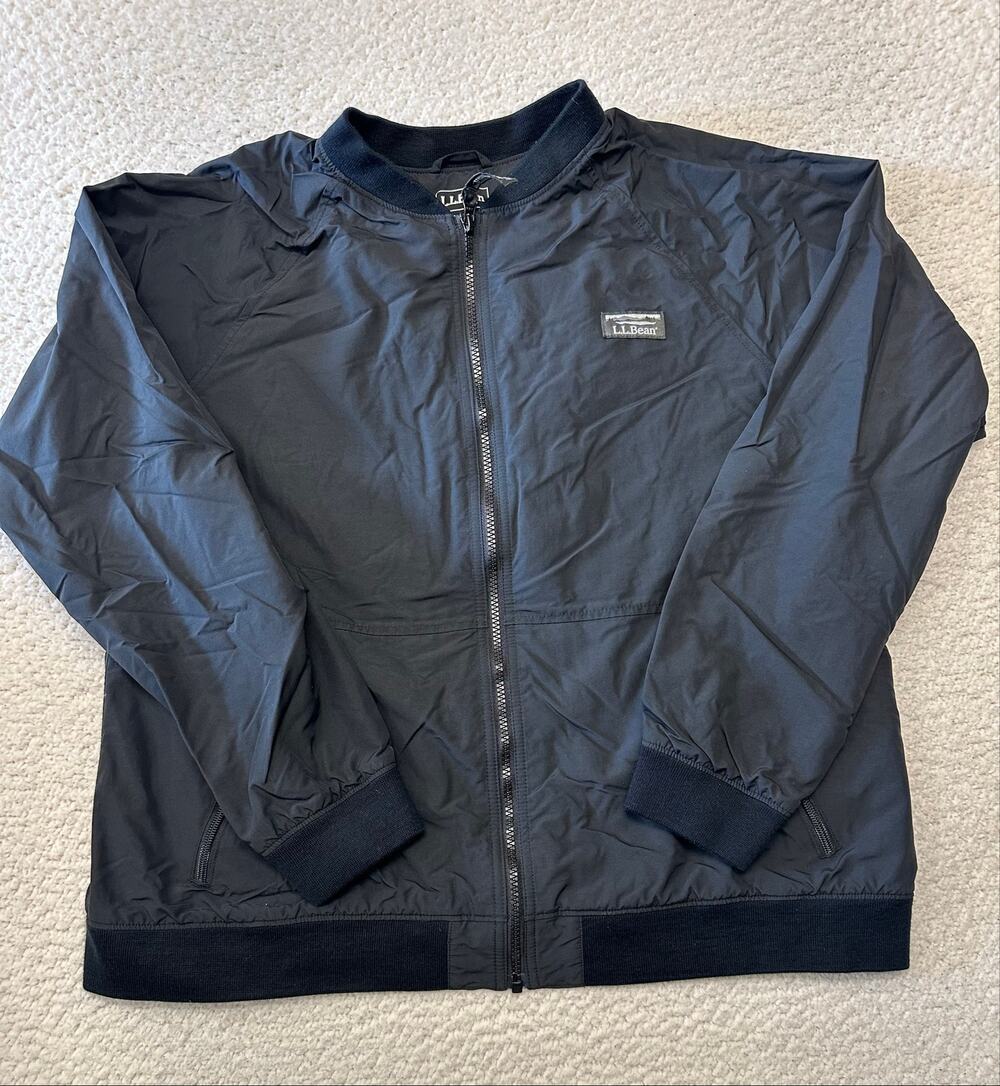 LL Bean Womens Fleece Lined 3 Season Bomber Jacket Size XL